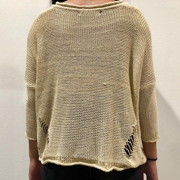 Foreign Exchange Distressed Sweater - Picture 3 of 4